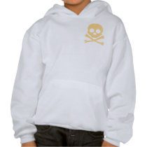 Orange Skull Distressed 2-Sided Kids' Sweatshirts