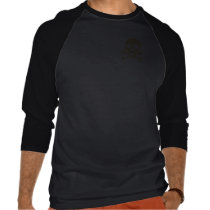 Orange Skull Distressed 2-Sided Shirts