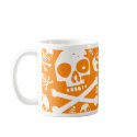 Orange Skulls mugs