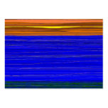 Orange sky blue sea business card