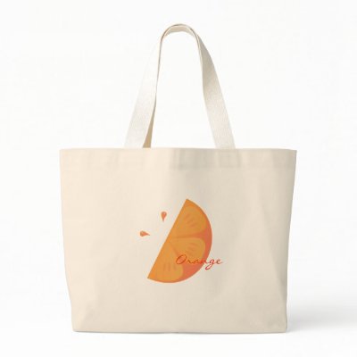 Orange Slice Canvas Bag by candystore