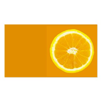 orange slice business card
