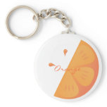 Orange Slice Keychains