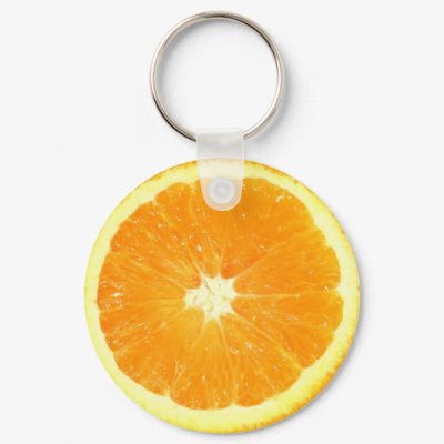 Orange Slice Keychain by pixelholic