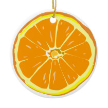 Orange slice ornament ornaments