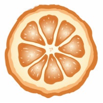 orange slice photo sculptures