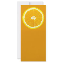 orange slice customized rack card