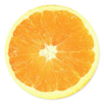 Orange Slice Round Stickers