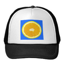 orange slice trucker hats
