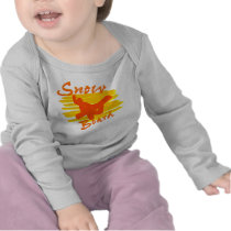 Orange Snow Board Logo Shirt