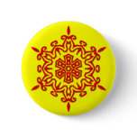 ORANGE SNOWFLAKE ORNAMENT PINS
