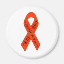 Orange Solve the Mystery Ribbon Refrigerator Magnets