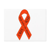 Orange Solve the Mystery Ribbon Post Card