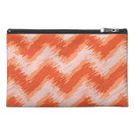 Orange Sorbet Chic Chevrons Travel Accessories Bag