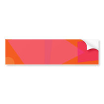 Orange Space Bumper Stickers