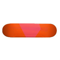 Orange Space Custom Skate Board