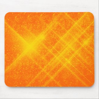 Orange Sparkles Mousepad mousepad