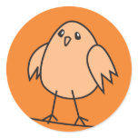 orange sparrow stickers
