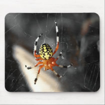 Orange Spider Mouse Pad mousepads