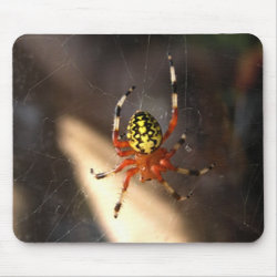 Orange Spider mousepad
