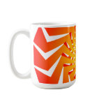 Orange Spiral Pattern: Vector Art: Mug