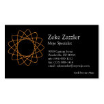 Orange Spirograph Business Cards