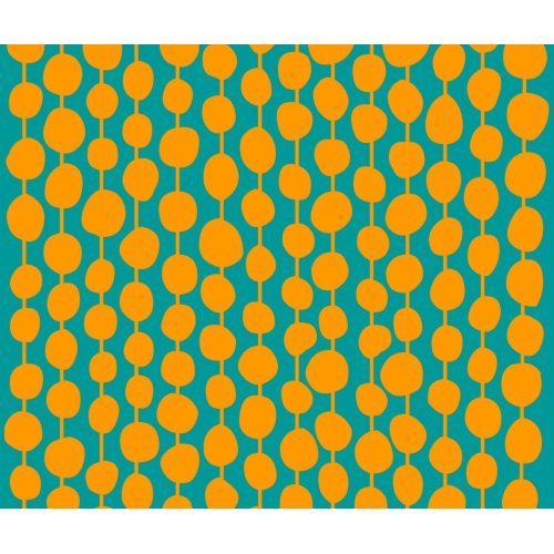 Orange Spots and Lines mousepad