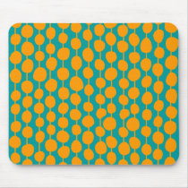 Orange Spots and Lines mousepads by artberry Orange Spots and Lines mousepads