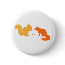 Orange Squirrels Buttons