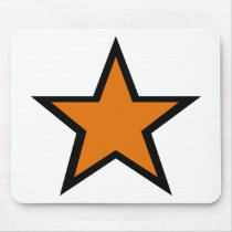 Orange Star design! mousepads by angeria Orange Star design! mousepads