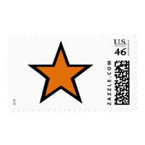 Orange Star design! postage by angeria Orange Star design! postage