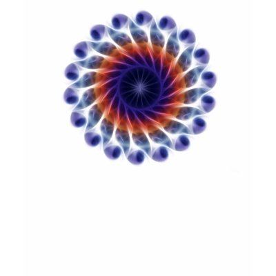 Orange Starfish Blue Ocean Kaleidoscope Art 1 Tee Shirt by KaleidoscopeArt