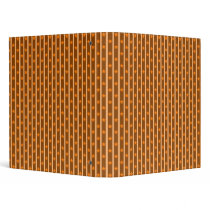 Orange Stars And Stripes 1" Binder