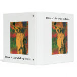 Orange Statue of Liberty painting Binders