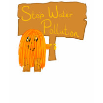orange stop water pollution t-shirts by PeacePeople orange stop water pollution t-shirts