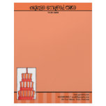 Orange Striped Cake Letterhead