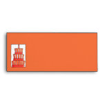 Orange Striped Cake Letterhead Envelope