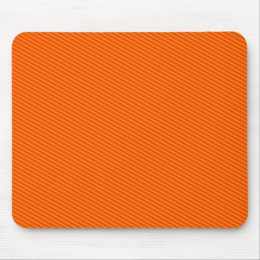Orange Stripes Mouse Pad Zazzle