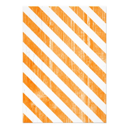 Orange Stripes Wedding Invitations