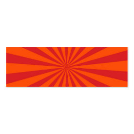 Orange Sun Burst Sun Rays Pattern Business Card Templates