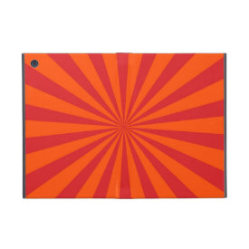Orange Sun Burst Sun Rays Pattern Cases For iPad Mini