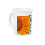 Orange Sun Flower Drink Pitchers