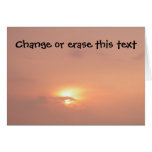 Orange Sunset Beauty Poem Card