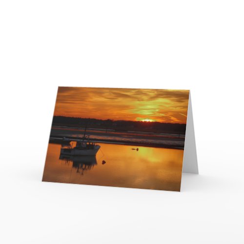 Orange Sunset Card card