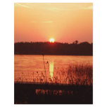 Orange Sunset on the lake Letterhead Design