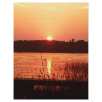 Orange Sunset on the lake Letterhead Design