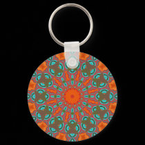 Orange Sunshine Keychain