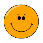 Orange Sympathetic Big Smile Smiley t-shirts