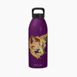 Orange Tabby Kitten with Blue Eyes water bottles