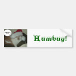 Orange Tabby Santa Hat Bumper Stickers